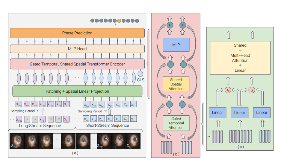 GLSFormer: Gated - Long, Short Sequence Transformer for Step Recognition in Surgical Videos